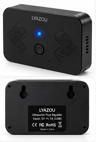 Ultrasonic pest repeller rear view
