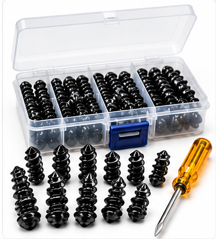 31-Piece Spiral Tire Repair Screw Kit
