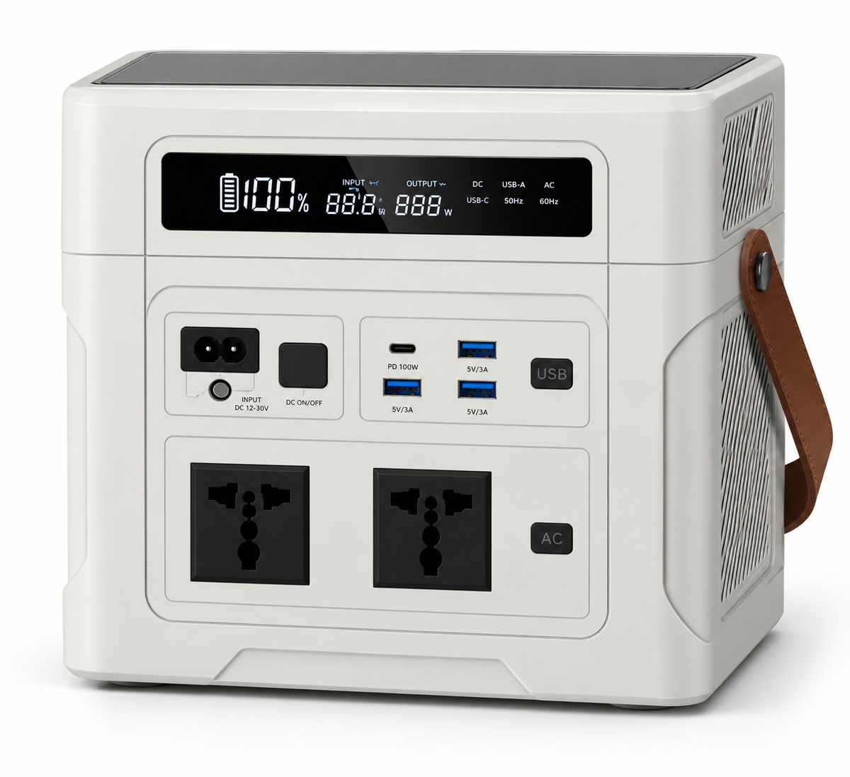 UAPOW ZP1000 portable power station front view